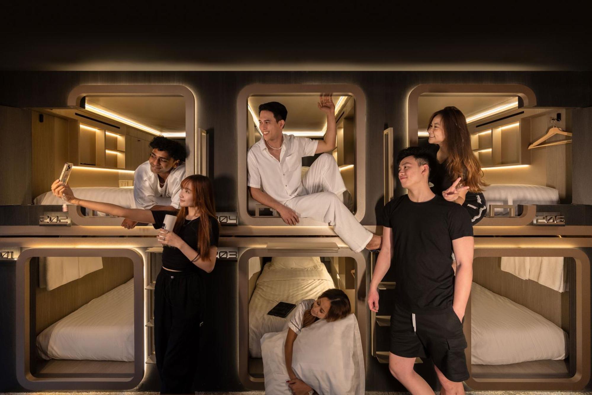 Cube Social Boutique Capsule Hotel At Boat Quay Singapore Ngoại thất bức ảnh